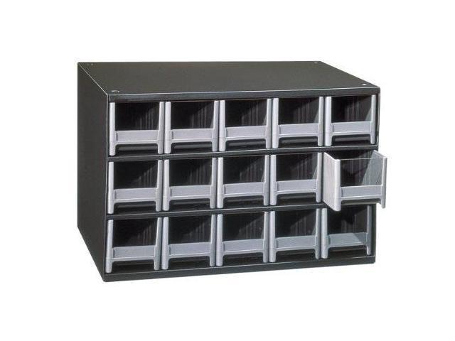 akromils 19715 15 drawer steel parts storage hardware and craft cabinet, grey